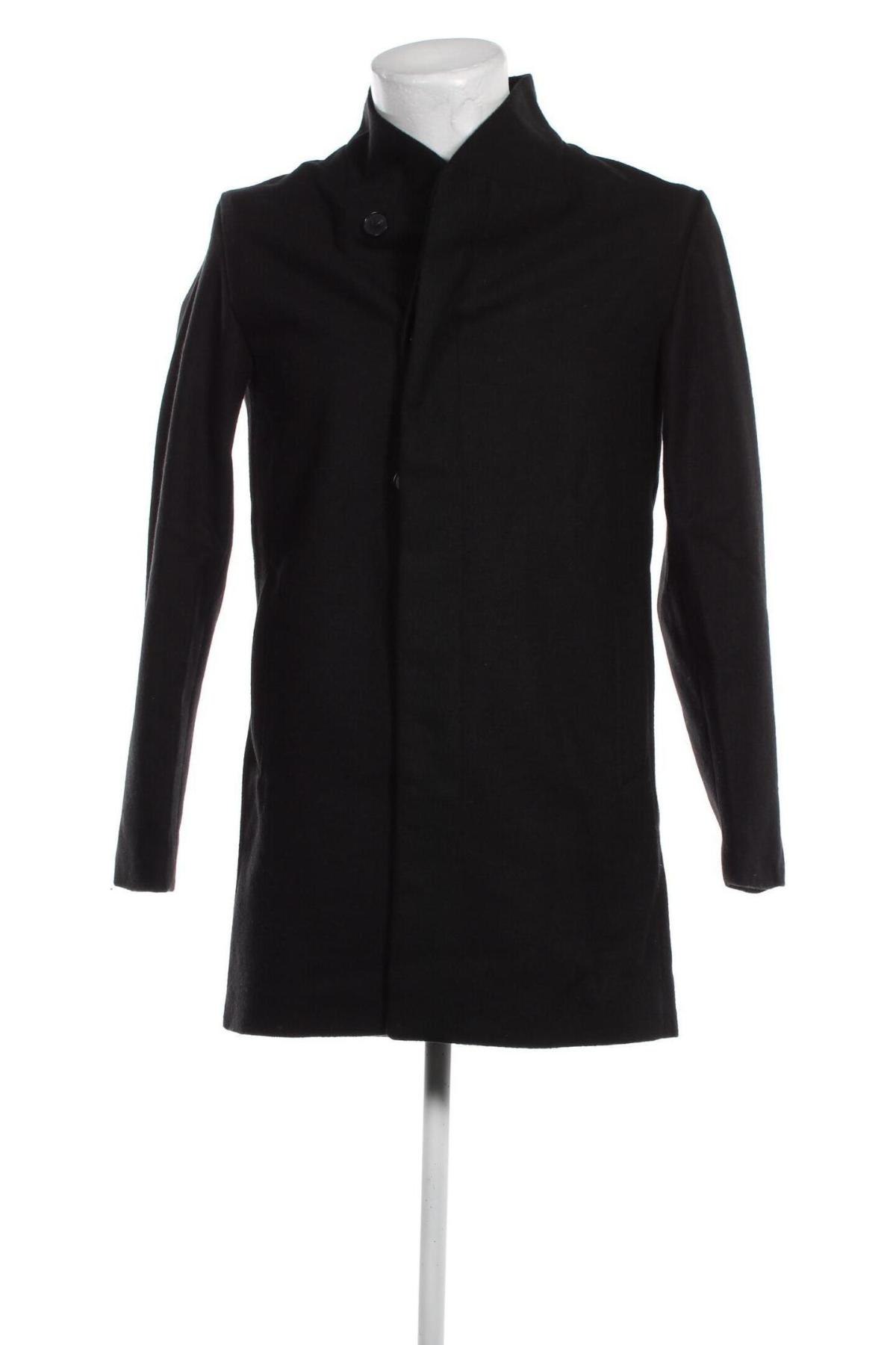 Ανδρικά παλτό Jack & Jones, Μέγεθος XS, Χρώμα Μαύρο, Τιμή 11,92 €