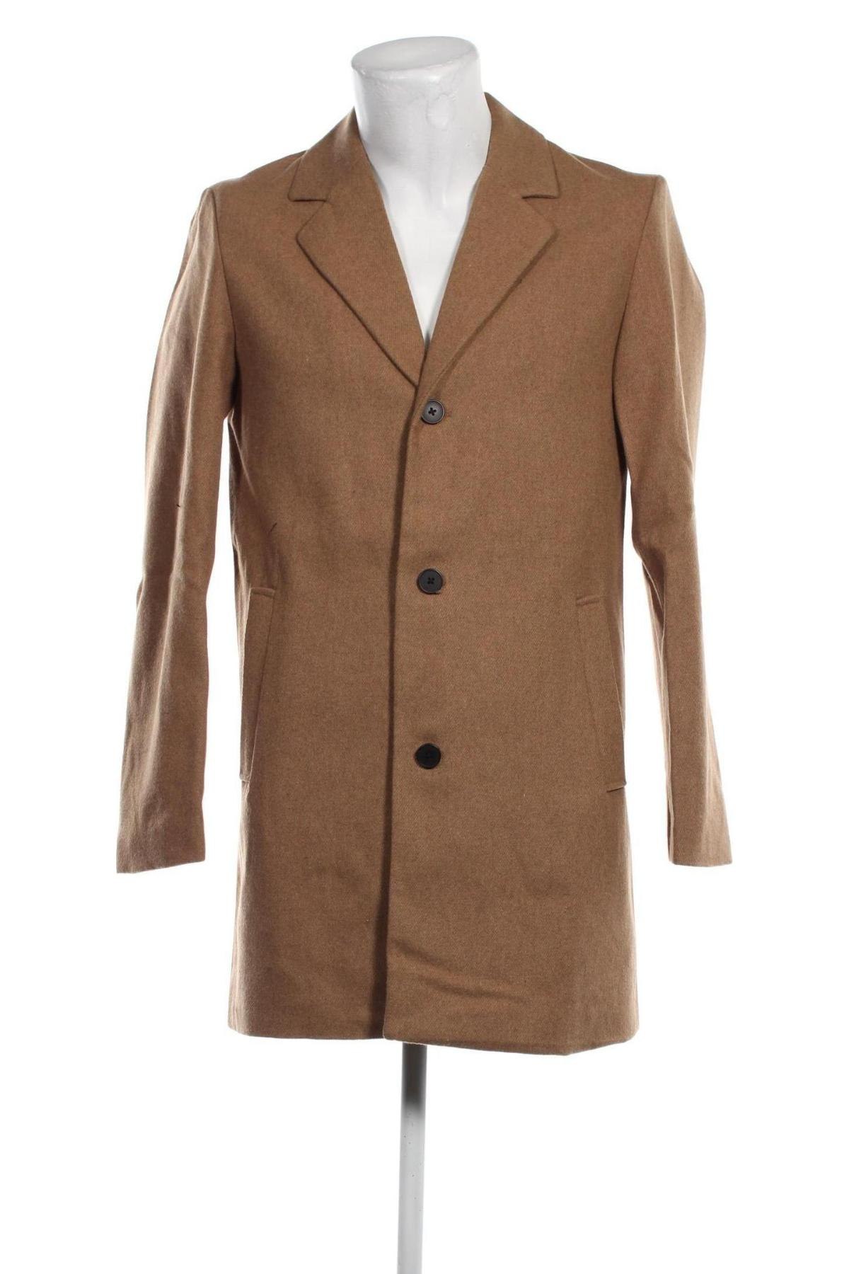 Мъжко палто Jack & Jones, Размер M, Цвят Кафяв, Цена 51,68 лв.