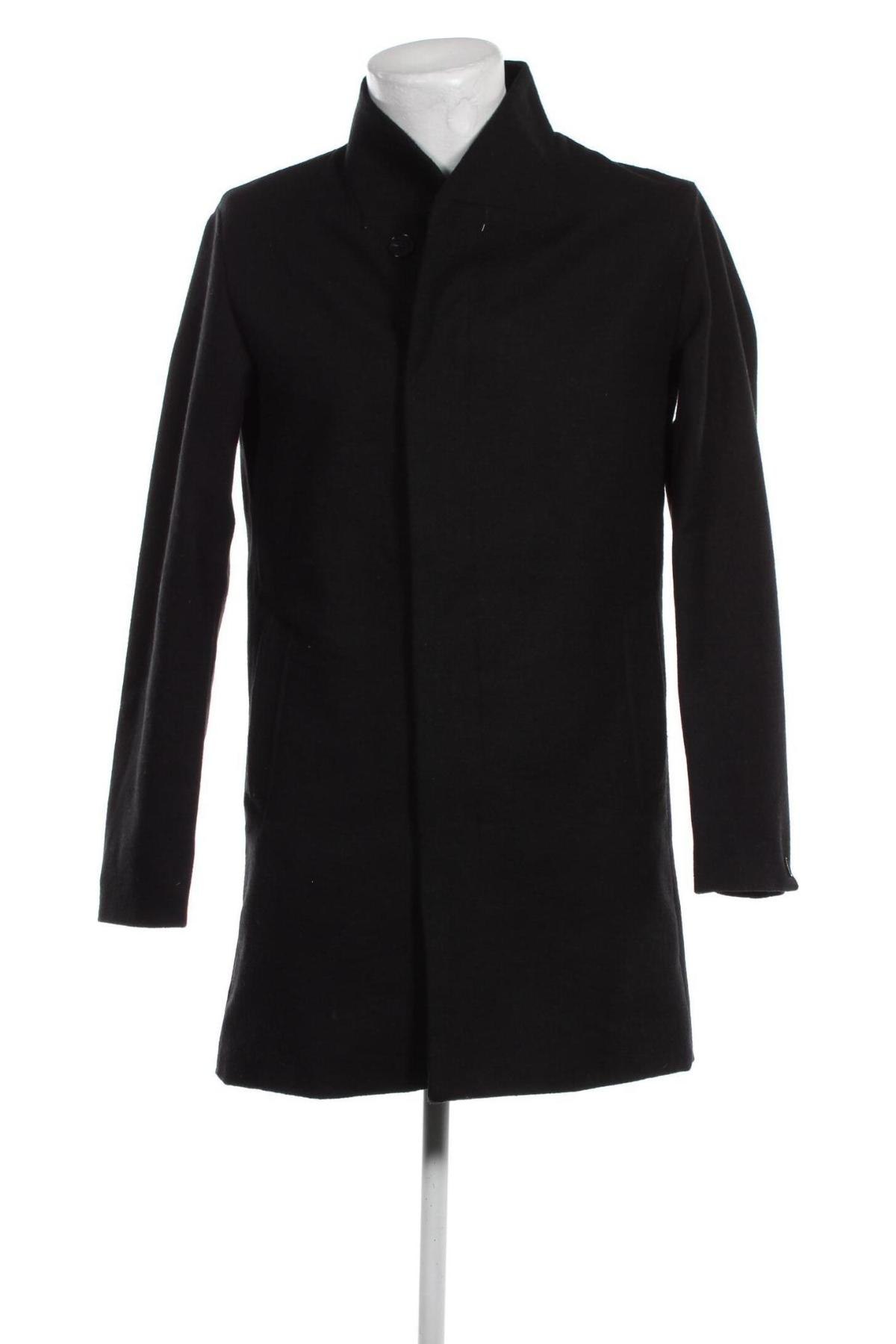 Мъжко палто Jack & Jones, Размер M, Цвят Черен, Цена 63,96 лв.