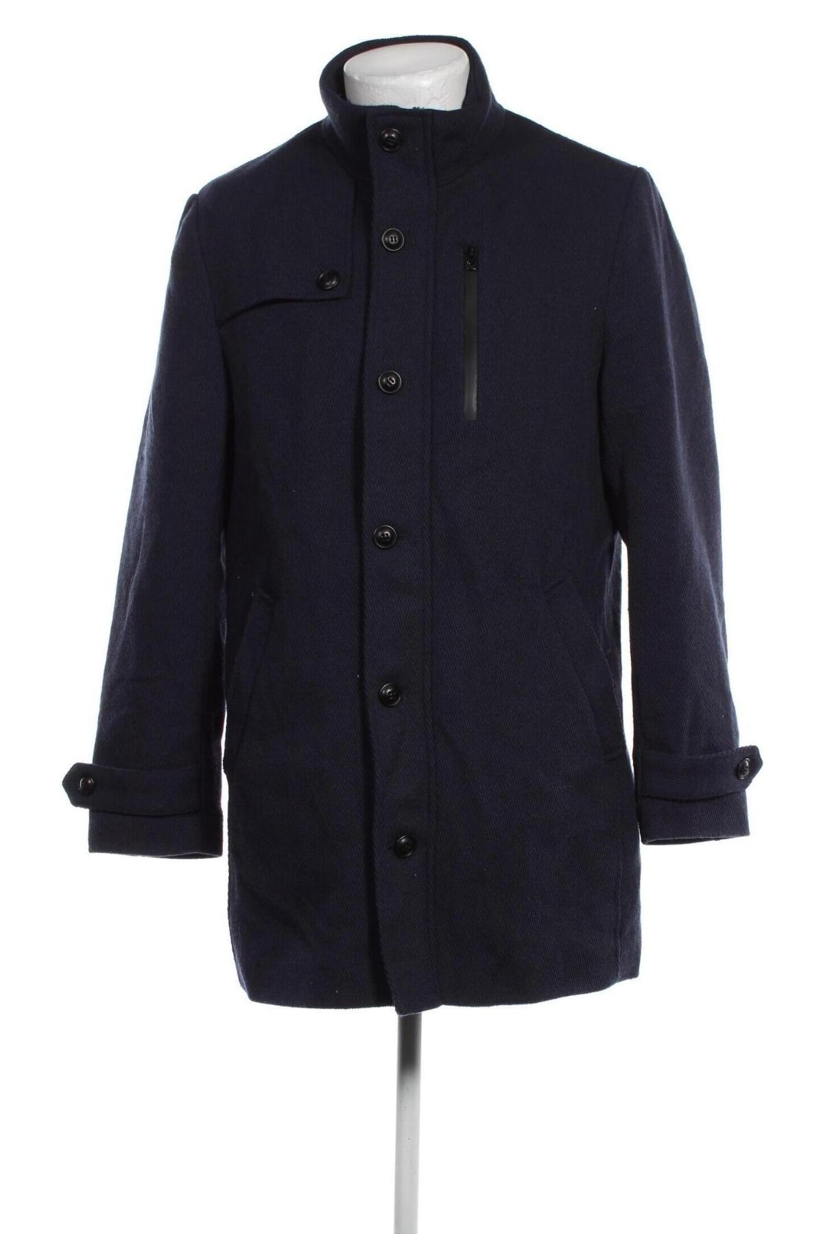 Ανδρικά παλτό S.Oliver, Μέγεθος L, Χρώμα Μπλέ, Τιμή 93,54 €