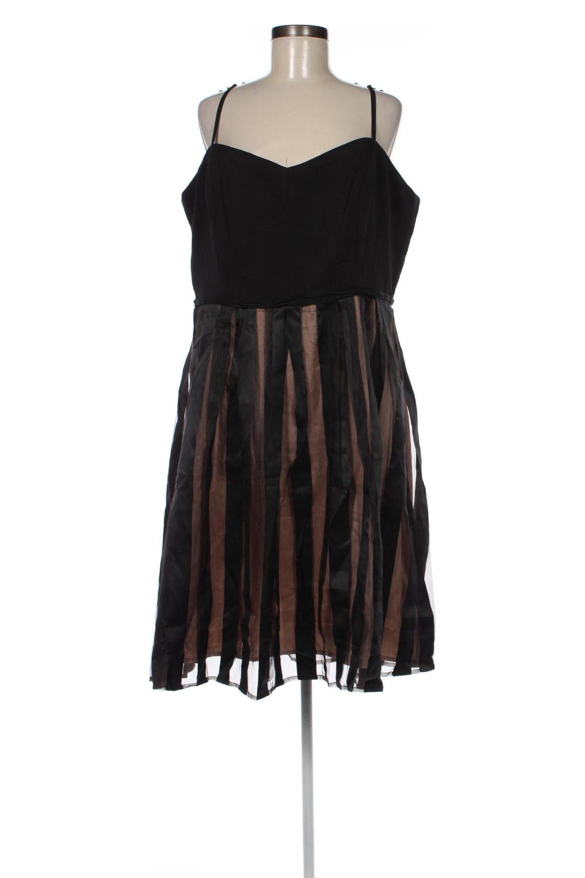 Kleid City Chic, Größe XL, Farbe Schwarz, Preis 40,36 €