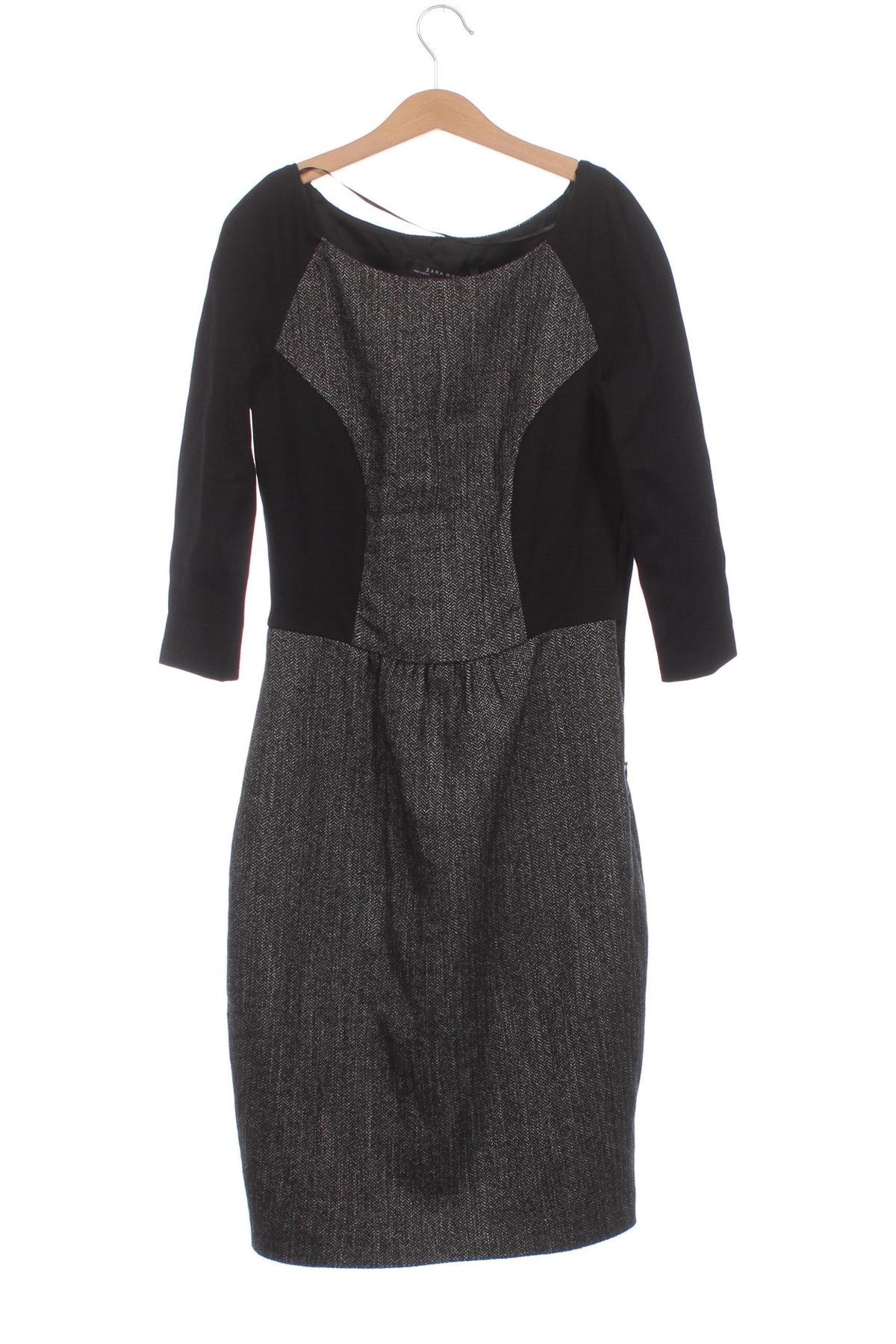 Kleid Zara, Größe XS, Farbe Grau, Preis € 3,84