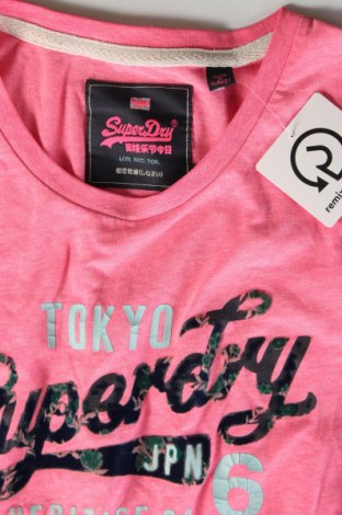 Γυναικείο t-shirt Superdry, Μέγεθος L, Χρώμα Ρόζ , Τιμή 9,00 €