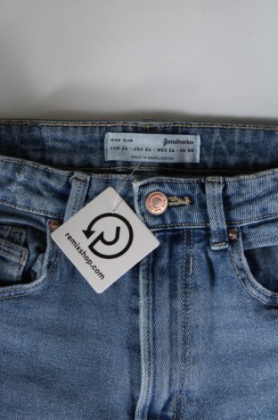 Damskie jeansy Stradivarius, Rozmiar S, Kolor Niebieski, Cena 66,67 zł