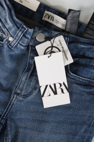 Дамски дънки Zara, Размер XXS, Цвят Син, Цена 34,99 лв.