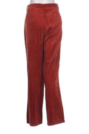 Pantaloni de velvet de femei Zara, Mărime L, Culoare Roșu, Preț 122,24 Lei