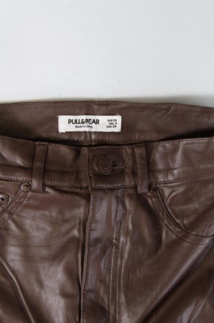 Dámské kalhoty  Pull&Bear, Velikost XS, Barva Hnědá, Cena  209,00 Kč