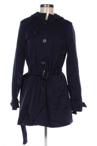 Damen Trenchcoat H&M Divided, Größe L, Farbe Blau, Preis 19,99 €