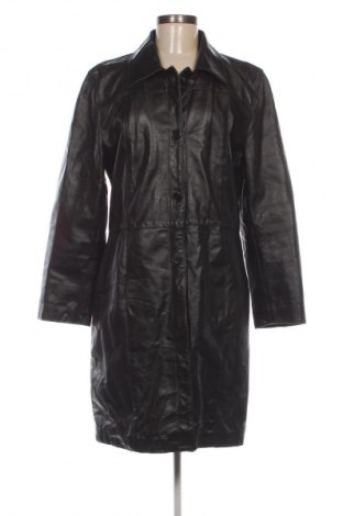 Damen Ledermantel Made In Italy, Größe XL, Farbe Schwarz, Preis 64,99 €