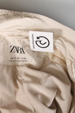 Детско яке Zara, Размер 10-11y/ 146-152 см, Цвят Бежов, Цена 20,00 лв.