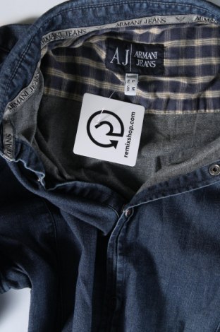 Ανδρικό πουκάμισο Armani Jeans, Μέγεθος M, Χρώμα Μπλέ, Τιμή 56,99 €