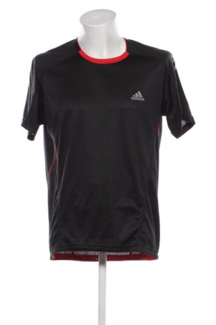 Herren T-Shirt Adidas, Größe L, Farbe Schwarz, Preis 18,99 €