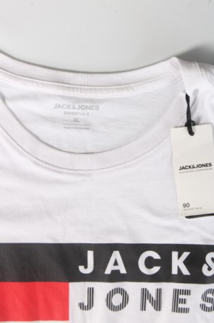 Мъжка тениска Jack & Jones, Размер XL, Цвят Бял, Цена 39,20 лв.