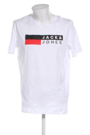 Мъжка тениска Jack & Jones, Размер XL, Цвят Бял, Цена 39,20 лв.