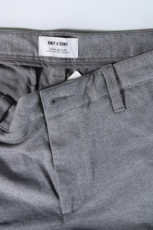 Pantaloni de bărbați Only & Sons, Mărime L, Culoare Gri, Preț 64,99 Lei