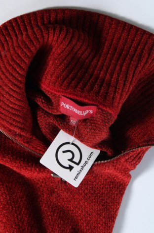 Herrenpullover Portobello's, Größe L, Farbe Rot, Preis 43,49 €