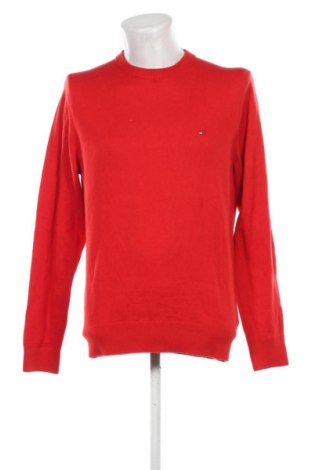 Męski sweter Tommy Hilfiger, Rozmiar L, Kolor Czerwony, Cena 452,99 zł