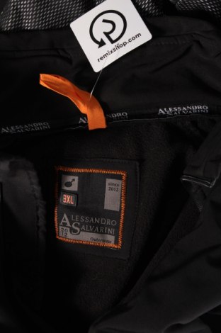 Ανδρικό μπουφάν fleece Alessandro Salvarini, Μέγεθος 3XL, Χρώμα Μαύρο, Τιμή 31,99 €