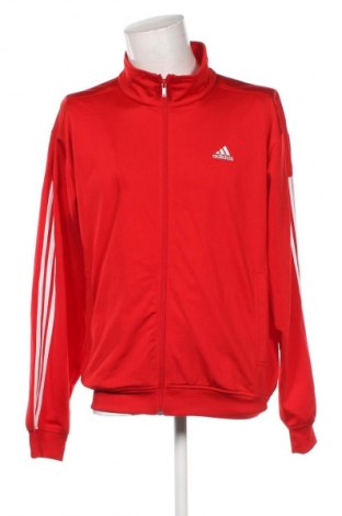 Ανδρική αθλητική ζακέτα Adidas, Μέγεθος XL, Χρώμα Κόκκινο, Τιμή 28,99 €