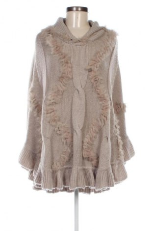 Poncho, Größe M, Farbe Beige, Preis 20,49 €