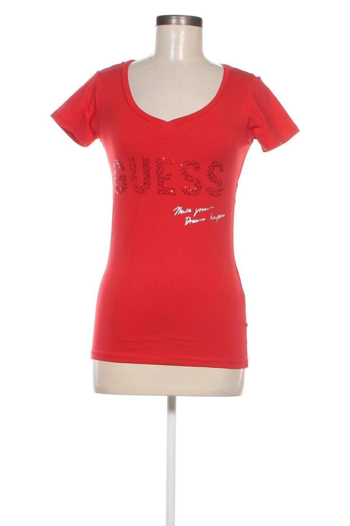 Damen Shirt Guess, Größe L, Farbe Rot, Preis 55,24 €