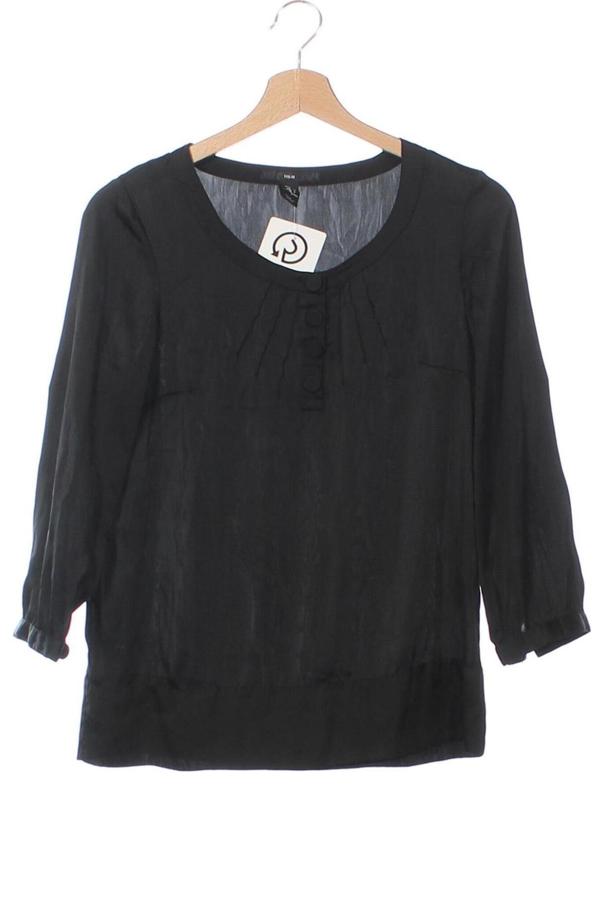 Damen Shirt H&M, Größe XS, Farbe Schwarz, Preis 5,99 €