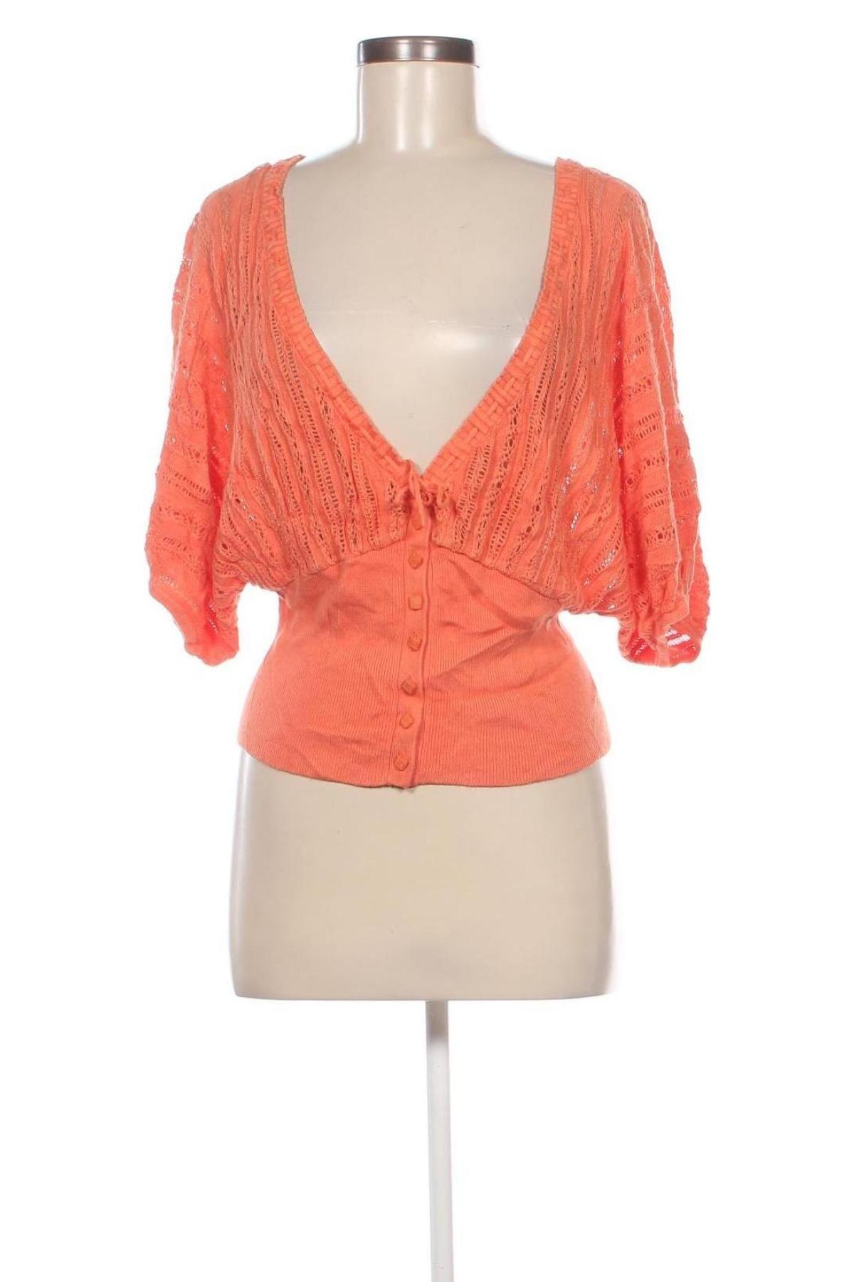 Damen Strickjacke, Größe L, Farbe Orange, Preis € 10,49