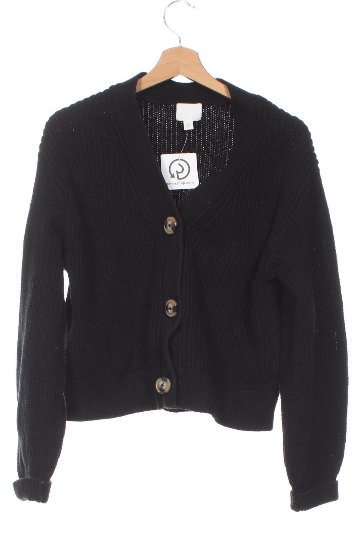 Cardigan de damă H&M, Mărime XS, Culoare Negru, Preț 38,99 Lei