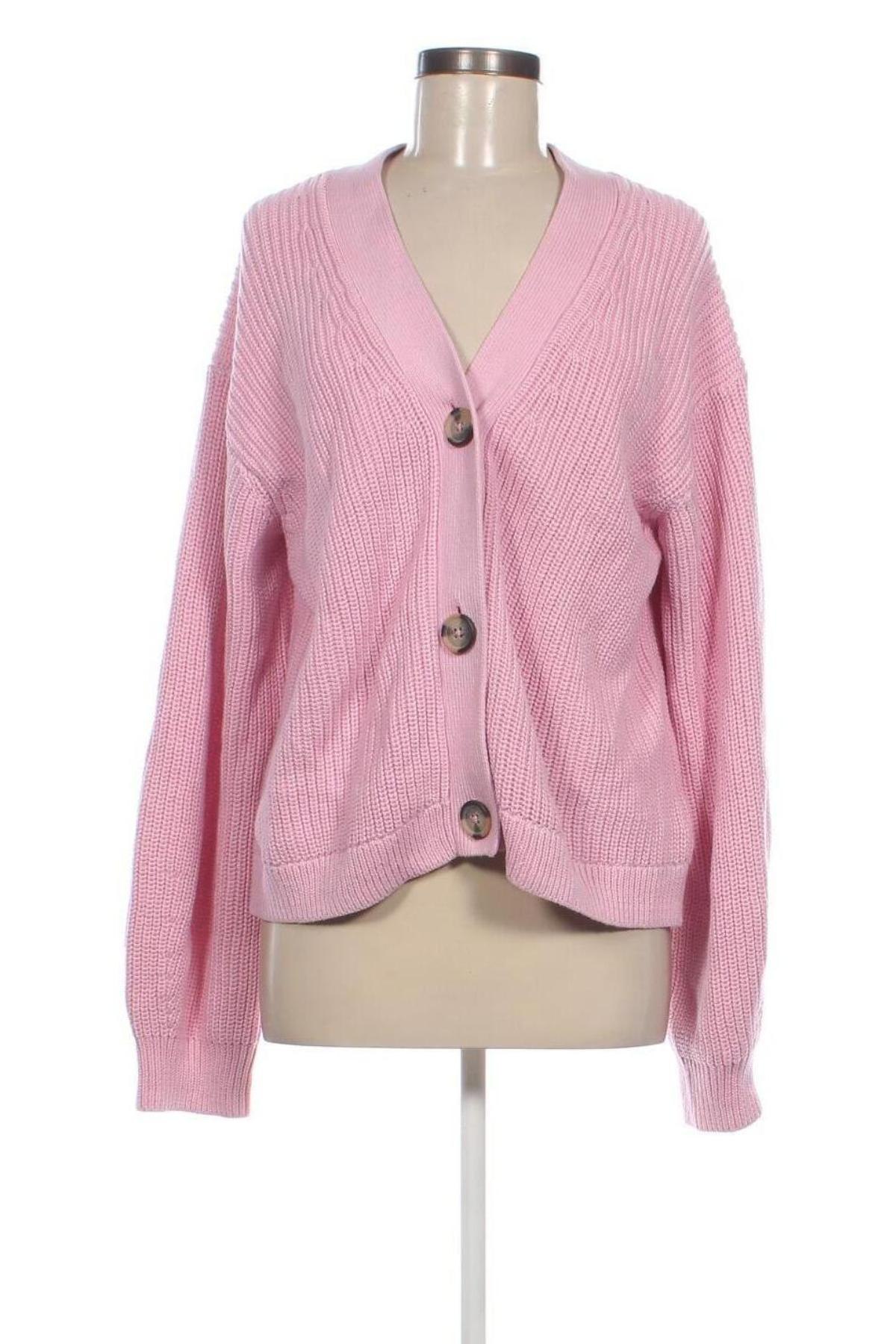 Damen Strickjacke H&M, Größe M, Farbe Rosa, Preis 8,99 €