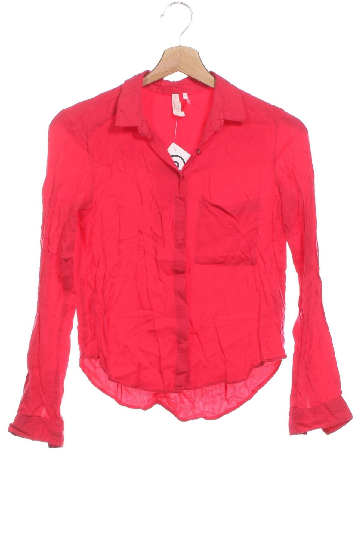 Damenbluse Bershka, Größe XS, Farbe Rot, Preis 8,99 €