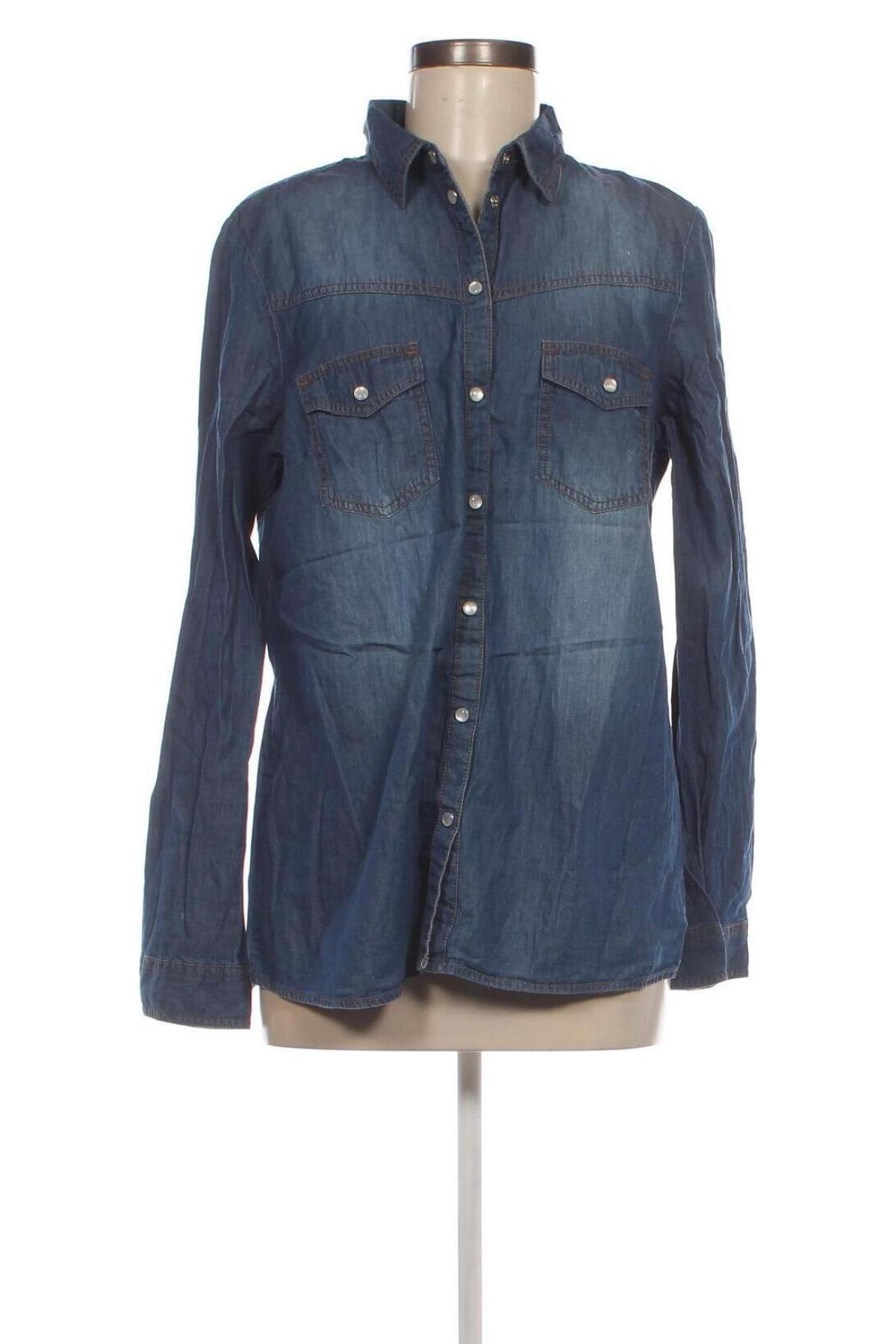 Damenbluse John Baner, Größe L, Farbe Blau, Preis 17,99 €