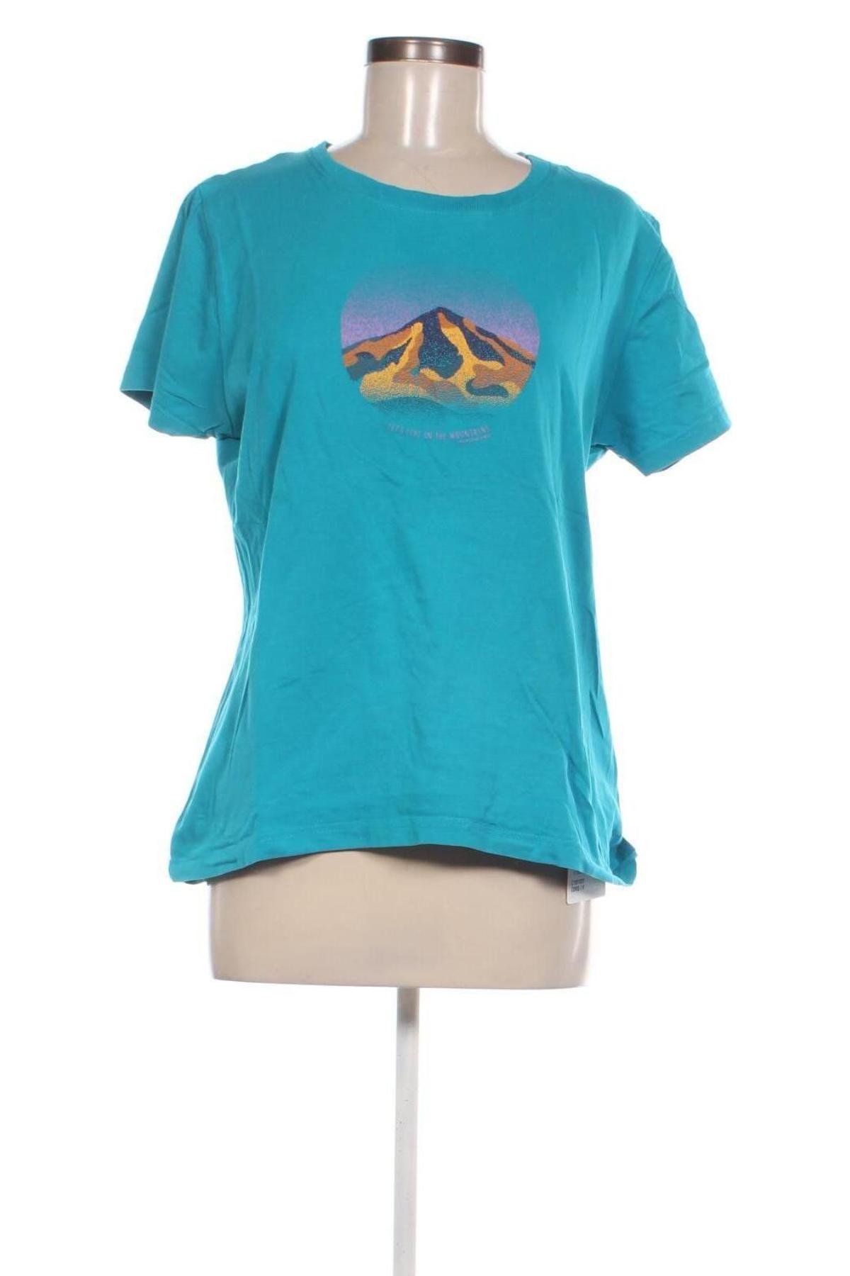 Γυναικείο t-shirt Alpine Pro, Μέγεθος XL, Χρώμα Μπλέ, Τιμή 9,00 €