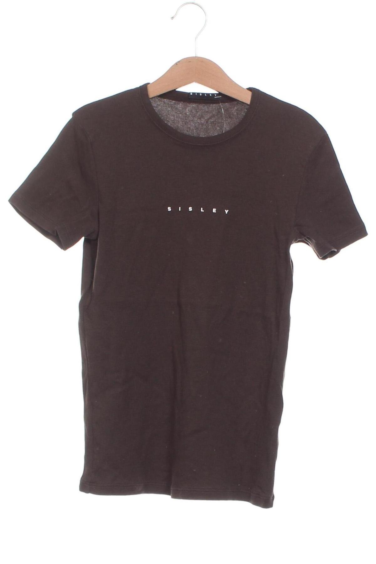 Γυναικείο t-shirt Sisley, Μέγεθος XS, Χρώμα Καφέ, Τιμή 8,99 €