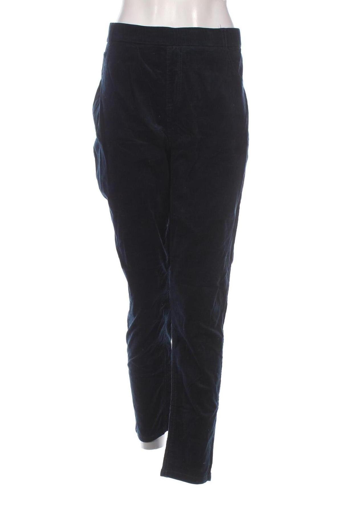 Pantaloni de velvet de femei Encuentro, Mărime XXL, Culoare Albastru, Preț 95,99 Lei