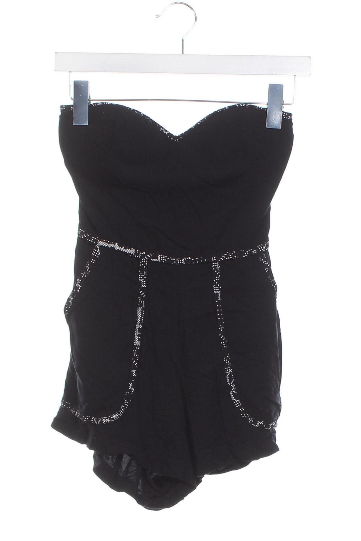 Women's short jumpsuit, Mărime XS, Culoare Negru, Preț 99,74 Lei