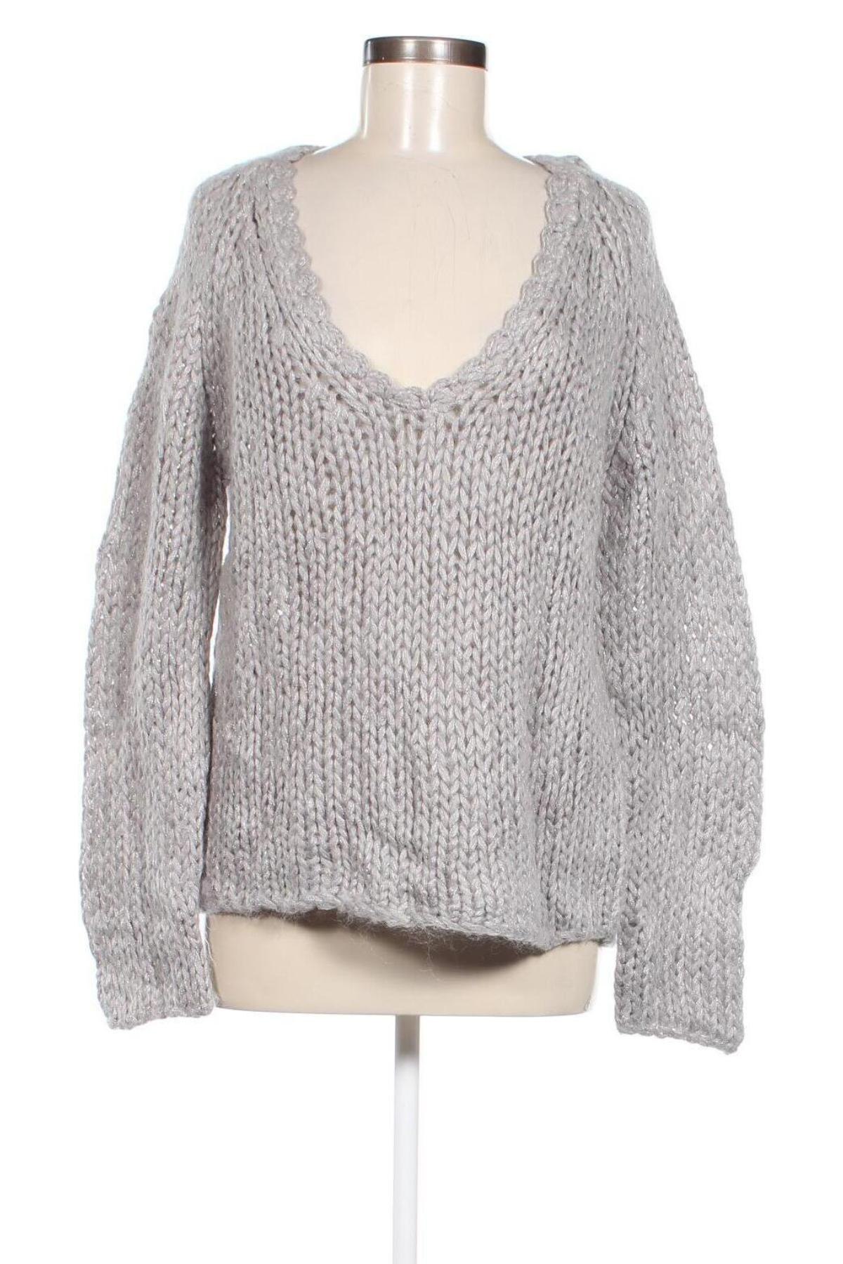 Damenpullover, Größe L, Farbe Grau, Preis 12,99 €