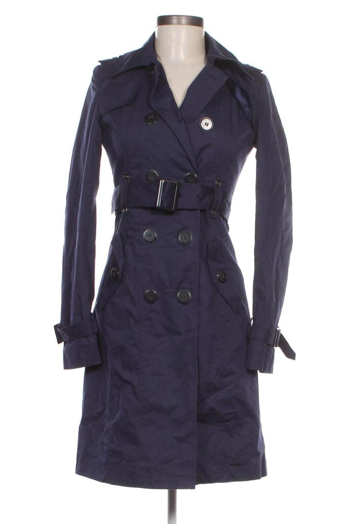 Damen Trench Coat Madonna, Größe XS, Farbe Blau, Preis € 22,99