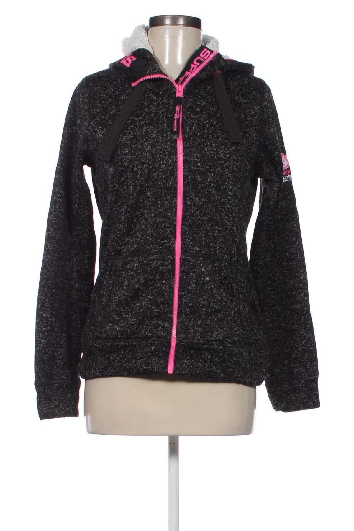 Damen Sweatshirt Superdry, Größe M, Farbe Schwarz, Preis 38,99 €