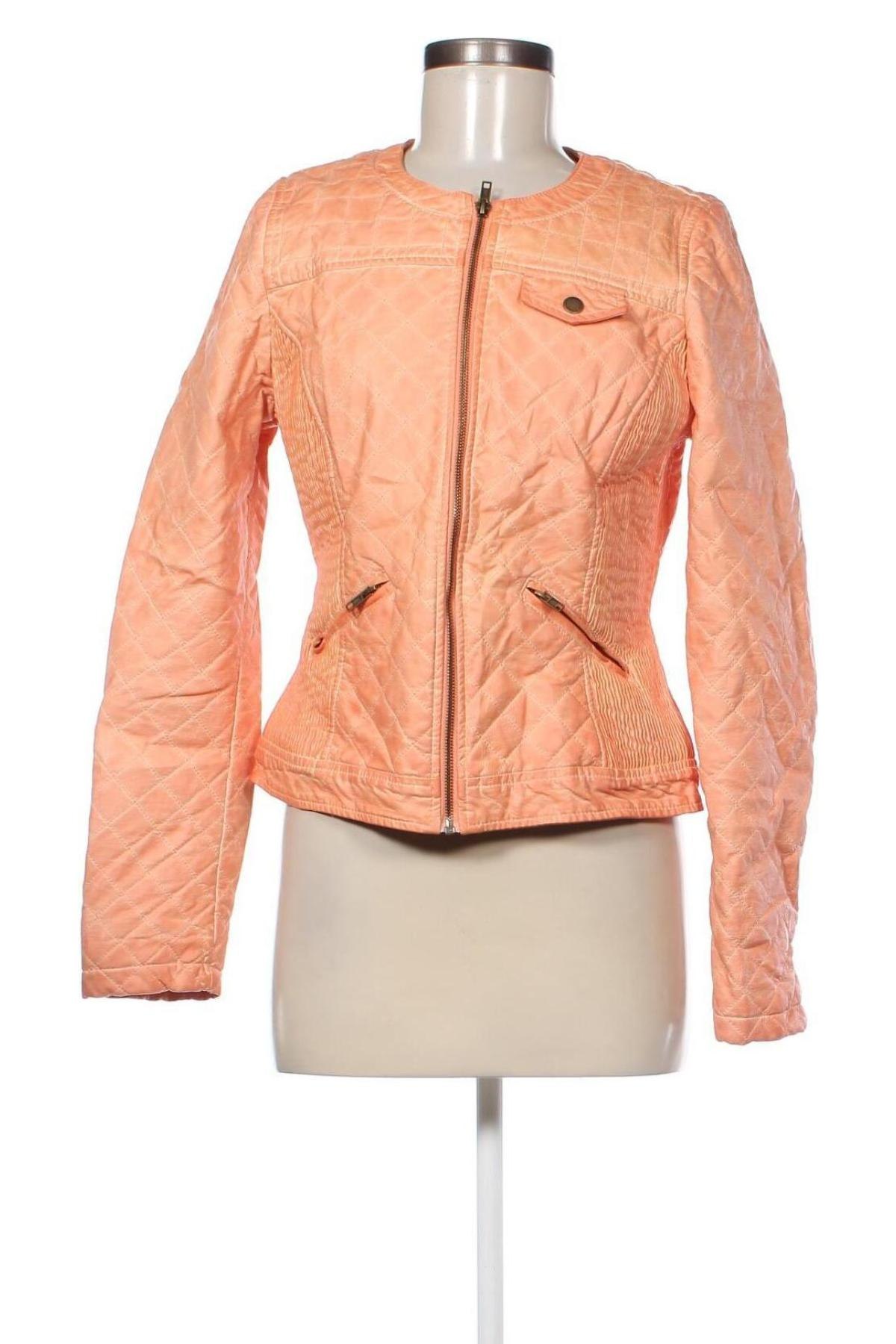 Damen Lederjacke Colours Of The World, Größe M, Farbe Orange, Preis 40,99 €