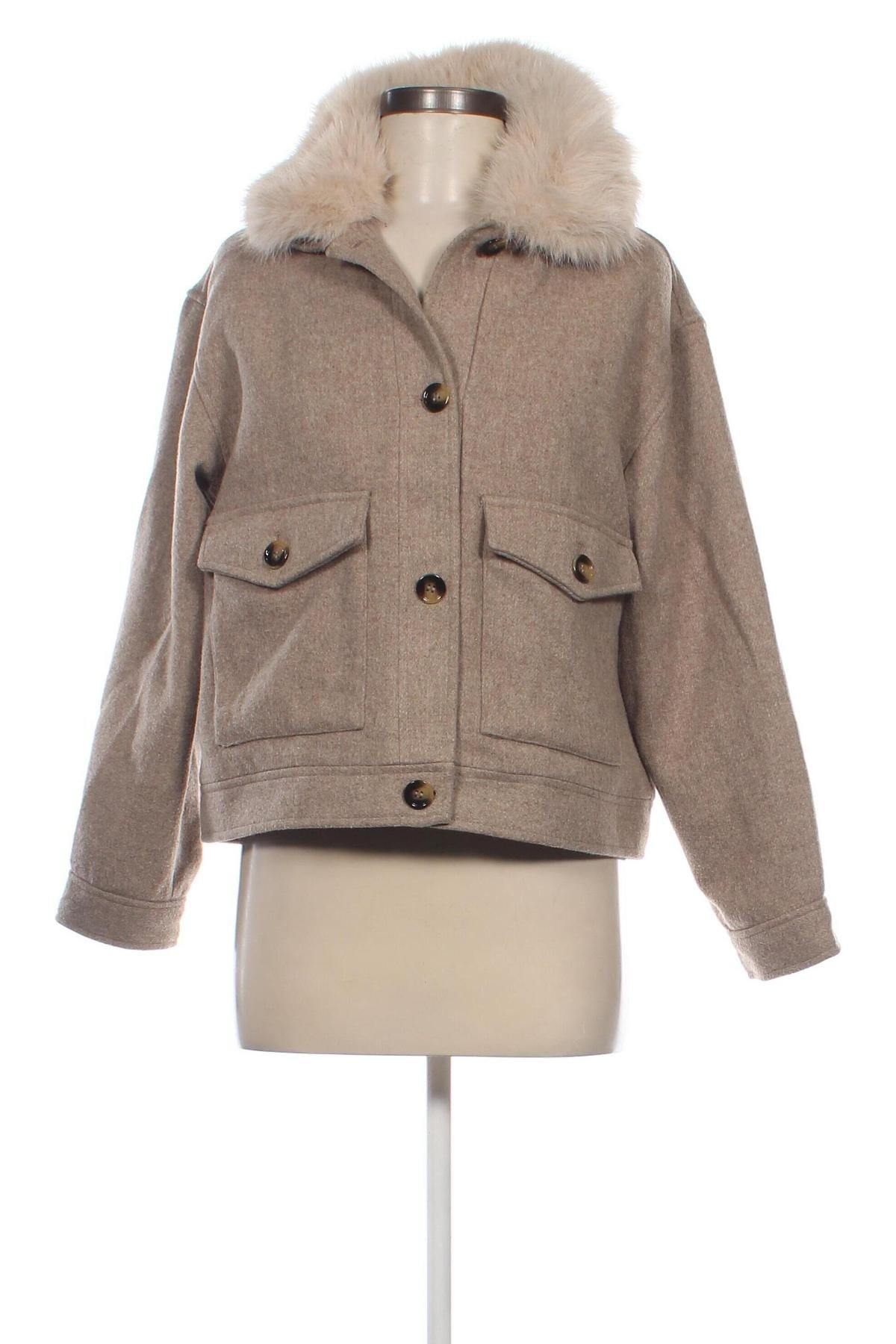 Damenmantel H&M Divided, Größe S, Farbe Beige, Preis 24,60 €