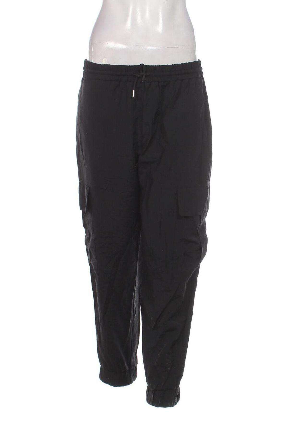 Pantaloni trening de femei Zara, Mărime L, Culoare Negru, Preț 68,88 Lei