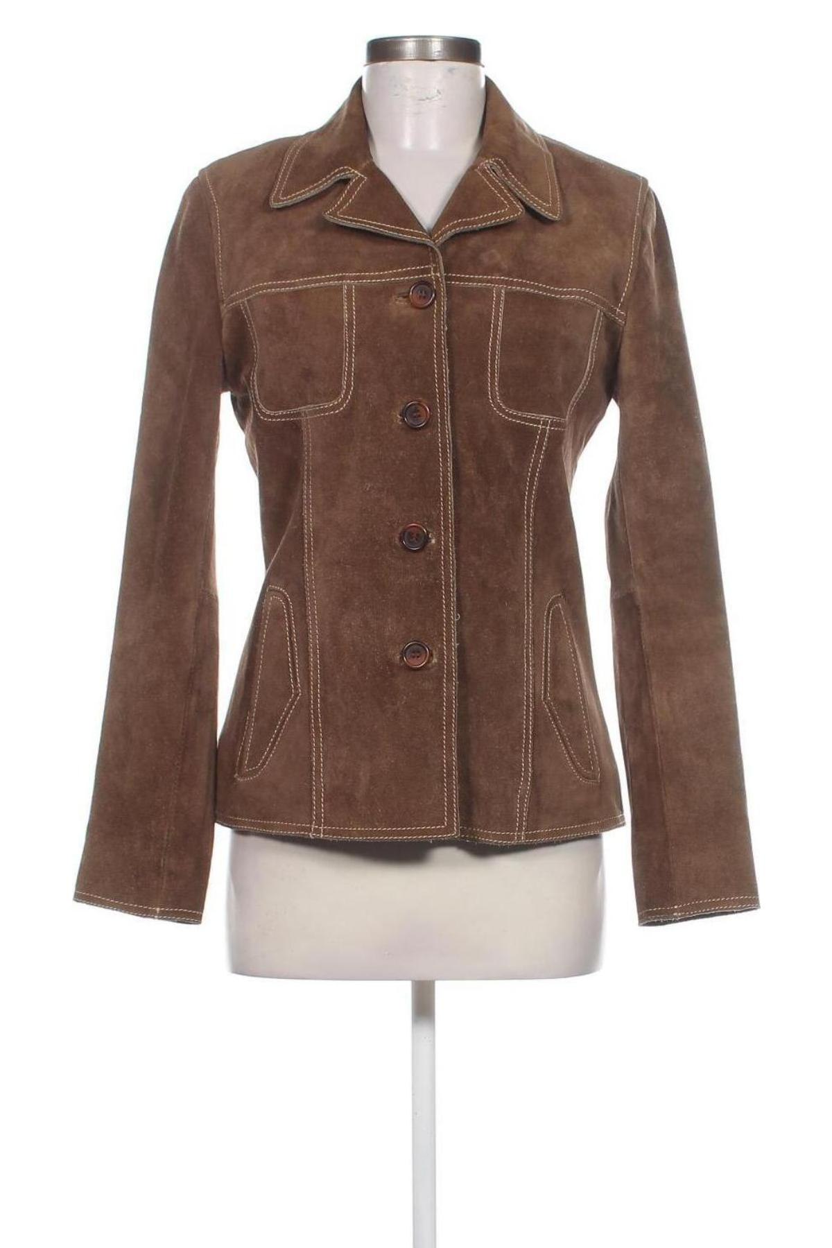 Damen Lederjacke, Größe M, Farbe Braun, Preis € 24,46