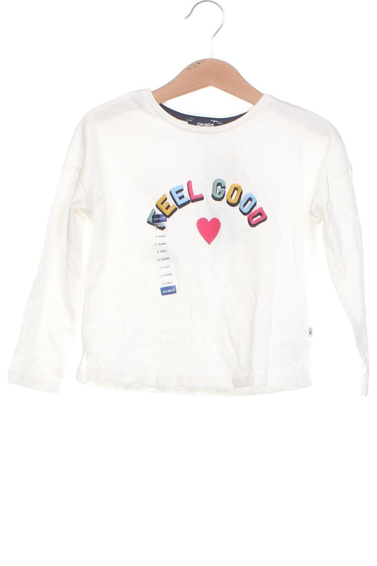 Kinder Shirt Okaidi, Größe 18-24m/ 86-98 cm, Farbe Weiß, Preis € 7,82