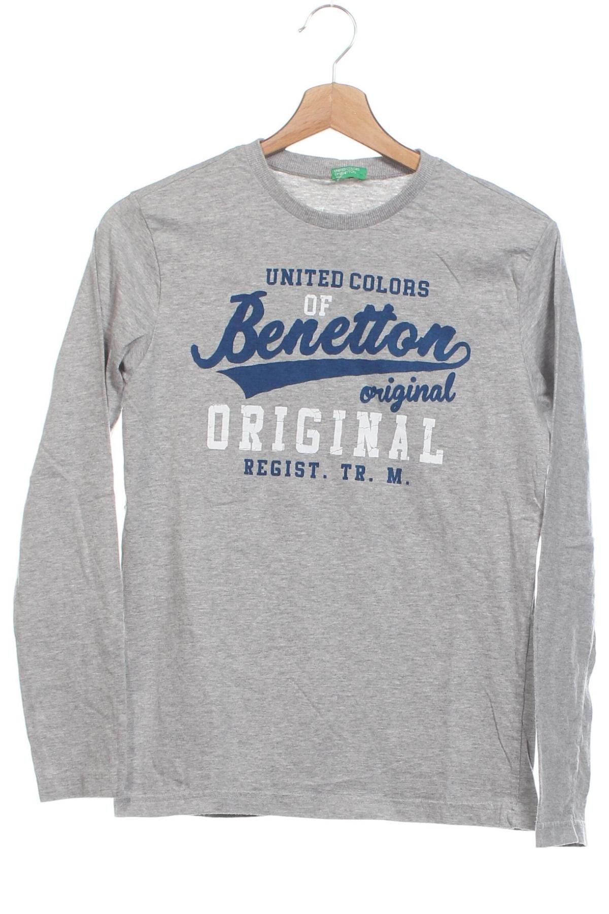 Детска блуза United Colors Of Benetton, Размер 12-13y/ 158-164 см, Цвят Сив, Цена 23,46 лв.