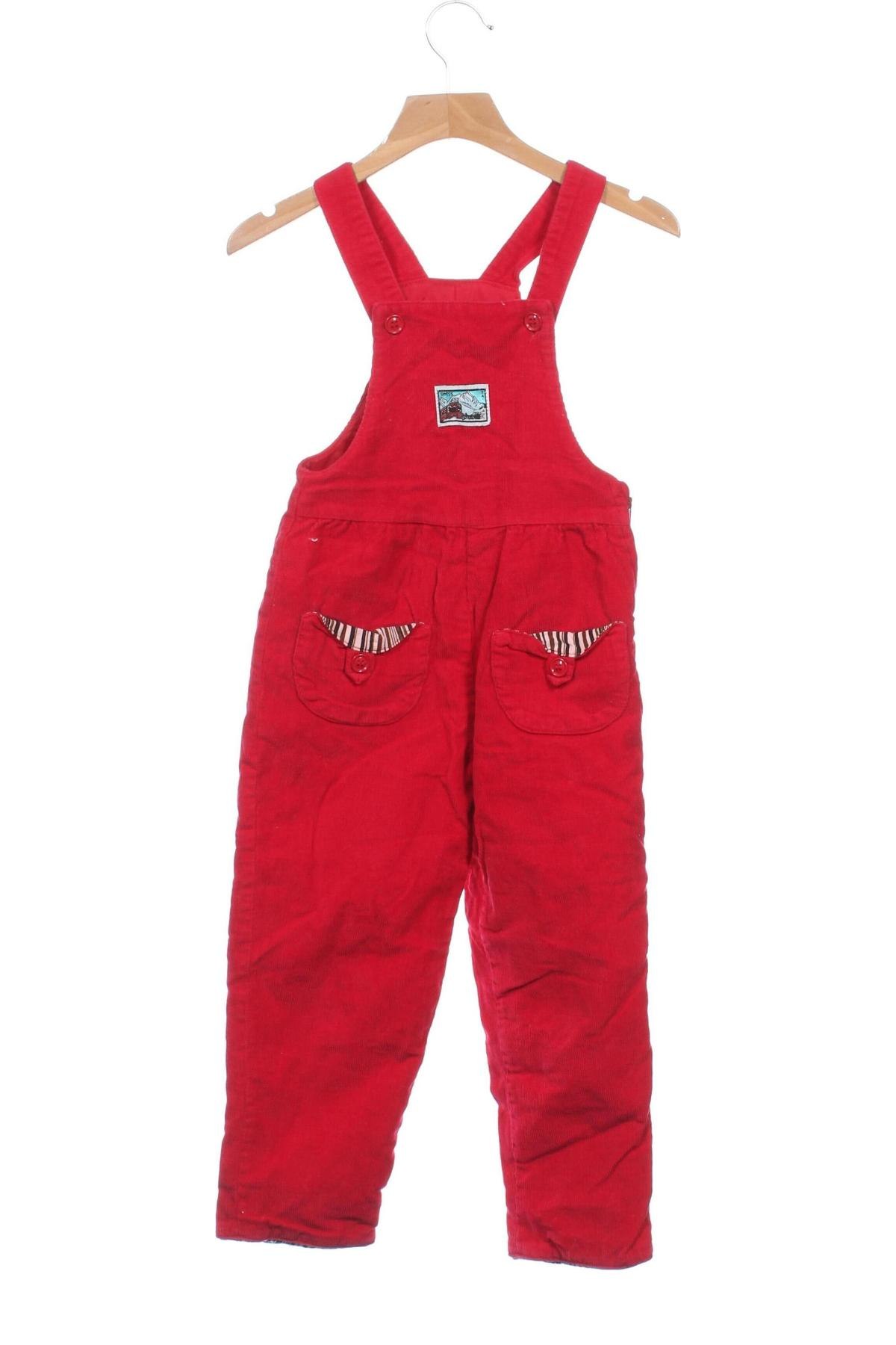 Kinder Overall, Größe 2-3y/ 98-104 cm, Farbe Rot, Preis 11,99 €