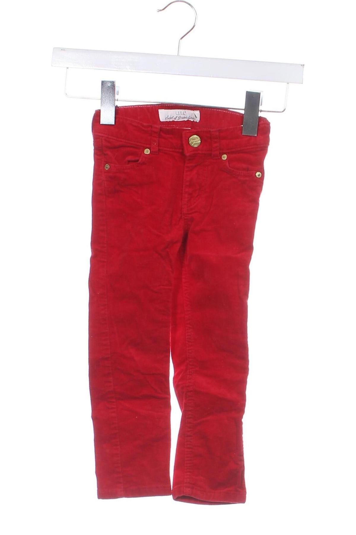 Kinderhose H&M L.O.G.G., Größe 18-24m/ 86-98 cm, Farbe Rot, Preis € 14,99