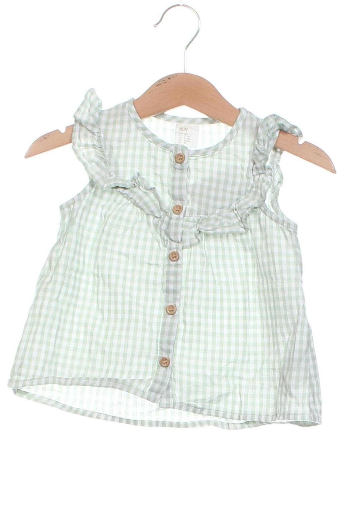 Maiou pentru copii H&M, Mărime 9-12m/ 74-80 cm, Culoare Verde, Preț 29,92 Lei