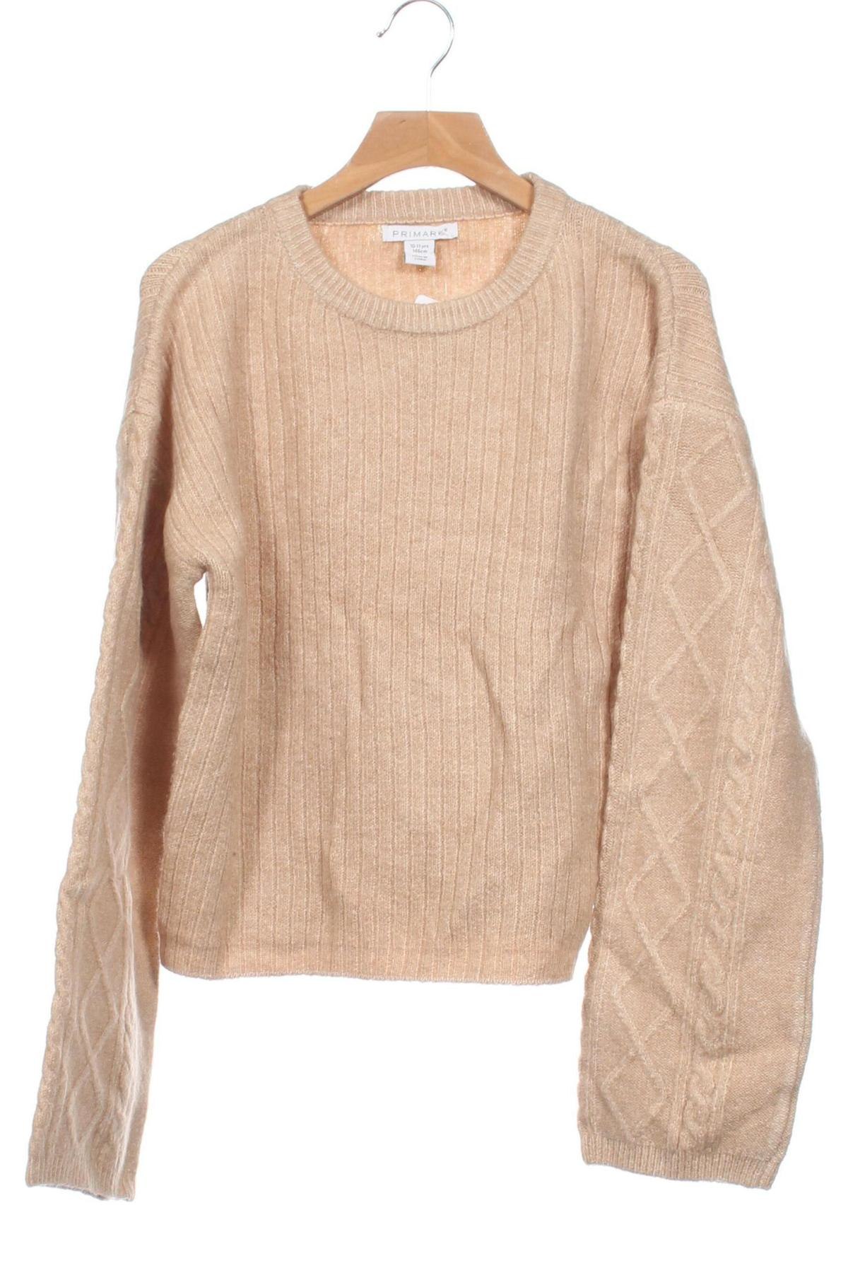 Kinderpullover Primark, Größe 10-11y/ 146-152 cm, Farbe Beige, Preis € 11,99