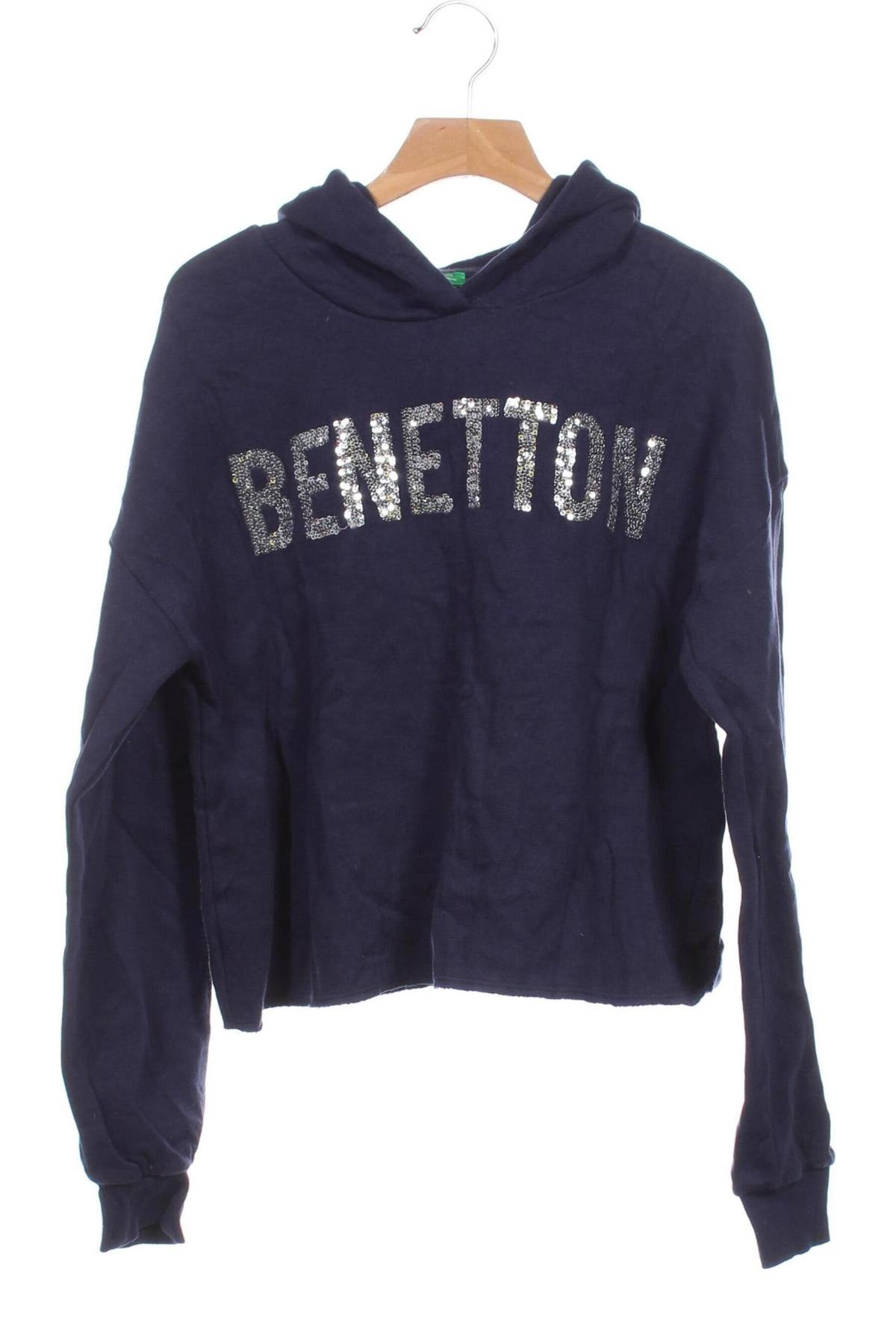 Παιδικό φούτερ United Colors Of Benetton, Μέγεθος 11-12y/ 152-158 εκ., Χρώμα Μπλέ, Τιμή 7,99 €