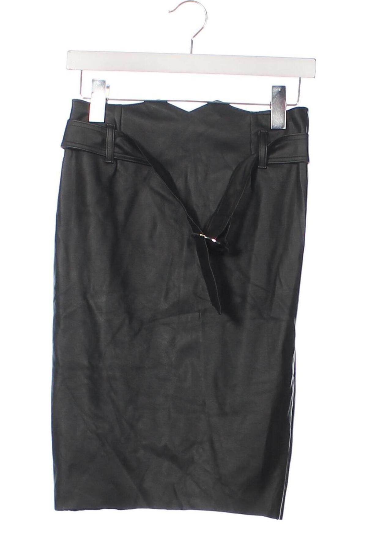 Fustă de piele Calliope, Mărime XS, Culoare Negru, Preț 62,99 Lei